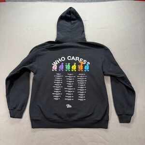 Rex Orange County Hoodie Mens Large Black Who Cares 2022‎ Tour Merch Graphic